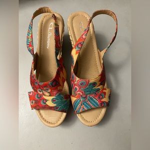 CL by Laundry wedges women size 8 beautiful colors